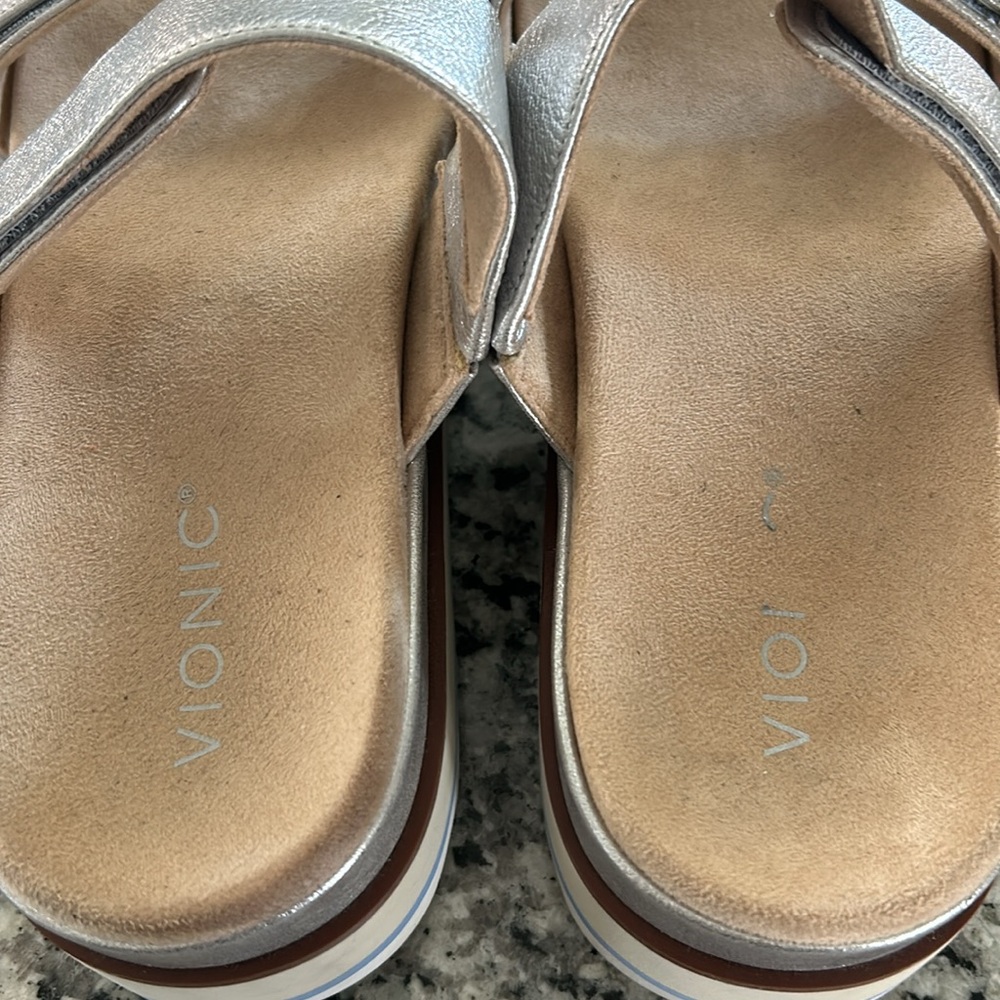 Vionic Silver Platform Sandals - image 10